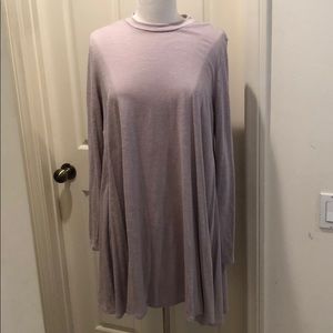 Free People Long Sleeved T-Shirt Dress